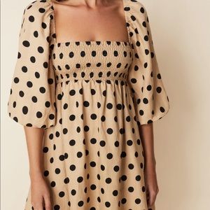 Faithfull the brand polka dot dress